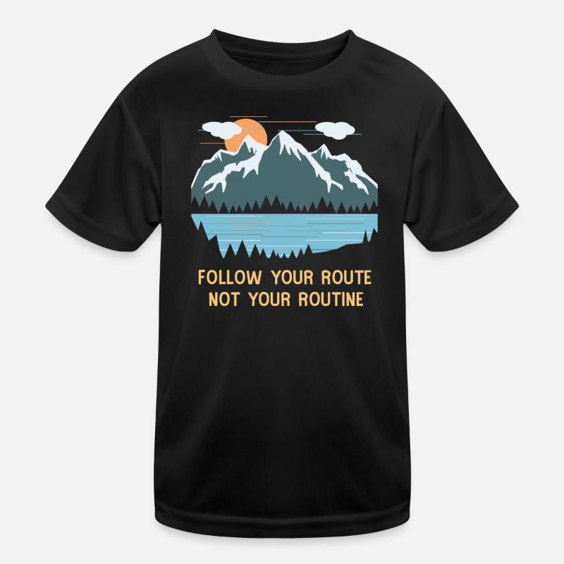 Berge Kinder Funktions-T-Shirt