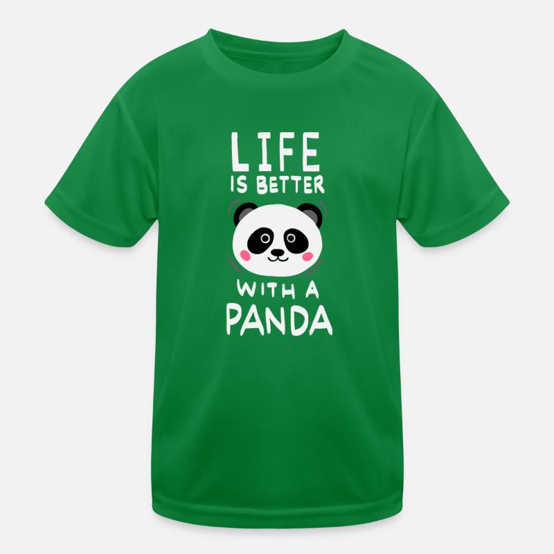 La vie est meilleure avec un panda T-shirt sport Enfant