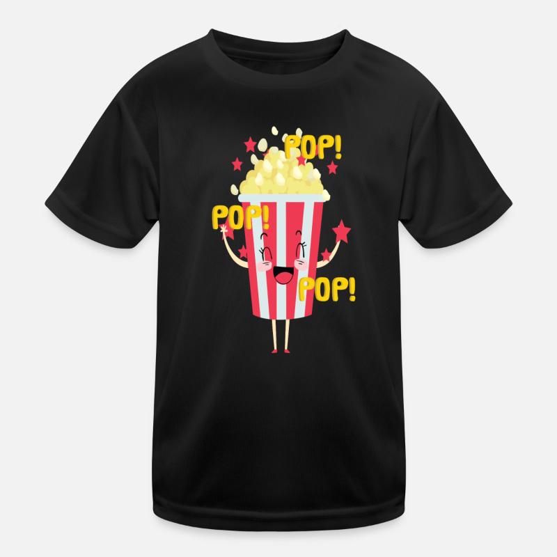 Popcorn Knabberzeug Kino Couch Fast Food Chips Kids Functional T-Shirt