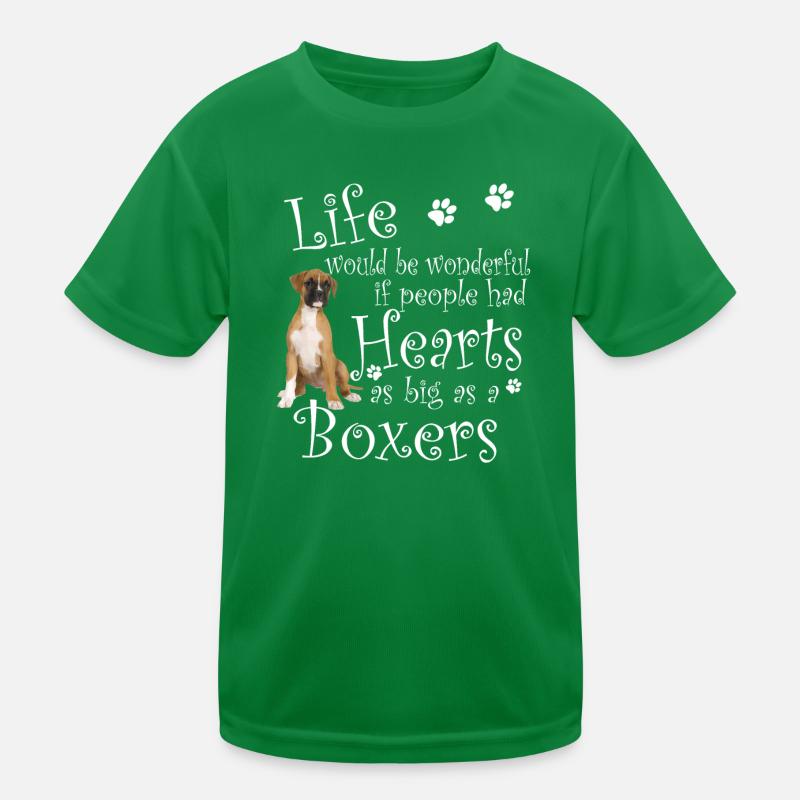 Boxer-Hundeherz so groß wie ein Boxer Kinder Funktions-T-Shirt