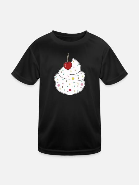 Cream cherry - Kids Functional T-Shirt - black