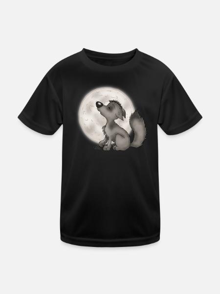 Wölfchen - T-shirt sport Enfant - noir - Devant
