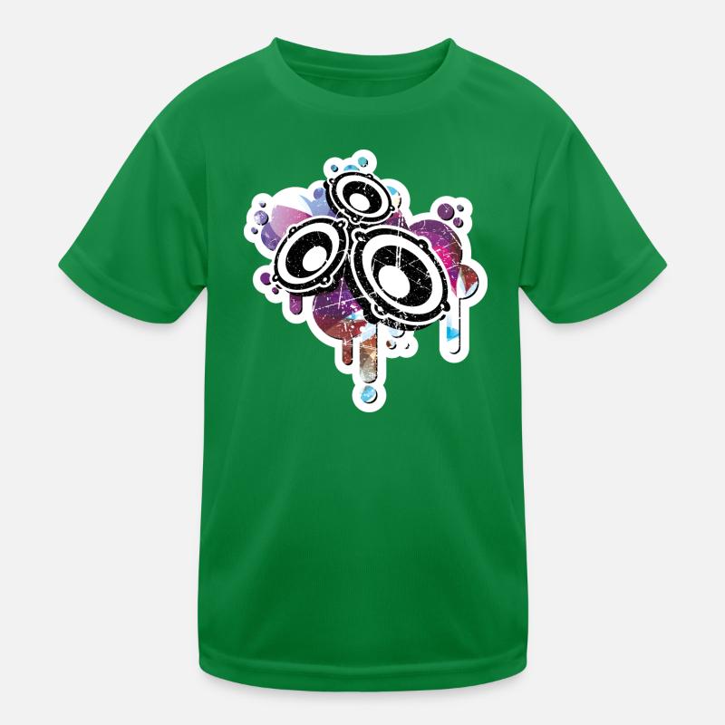 Abstrakte Graffiti-Lautsprecher Illustration Kinder Funktions-T-Shirt