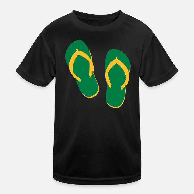 Summer Flip Flops – Beach & Holiday Vibes Kids Functional T-Shirt