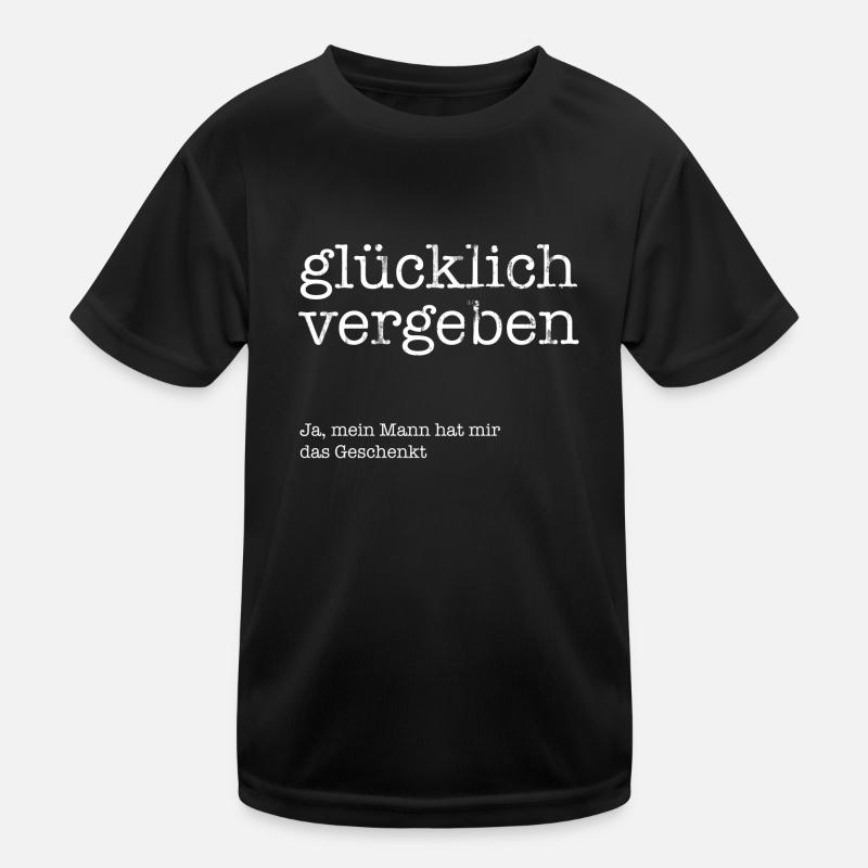 Glücklich vergeben! Kinder Funktions-T-Shirt