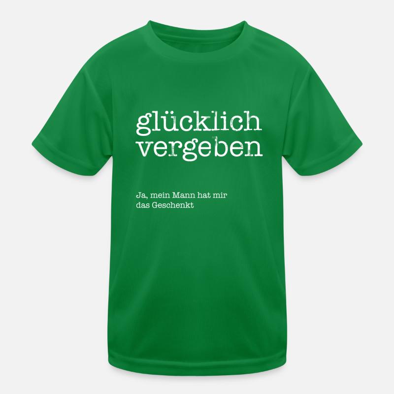 Glücklich vergeben! Kinder Funktions-T-Shirt