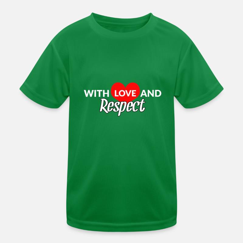 Respect Acceptation tolérance Reconnaissance T-shirt sport Enfant