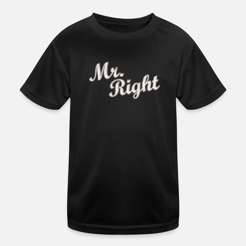 Mr Right Paarshirt / Partnershirt Gift Idea Kids Functional T-Shirt