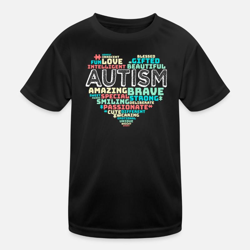 Herz-Puzzlespiel-Autismus-Hemd Kinder Funktions-T-Shirt