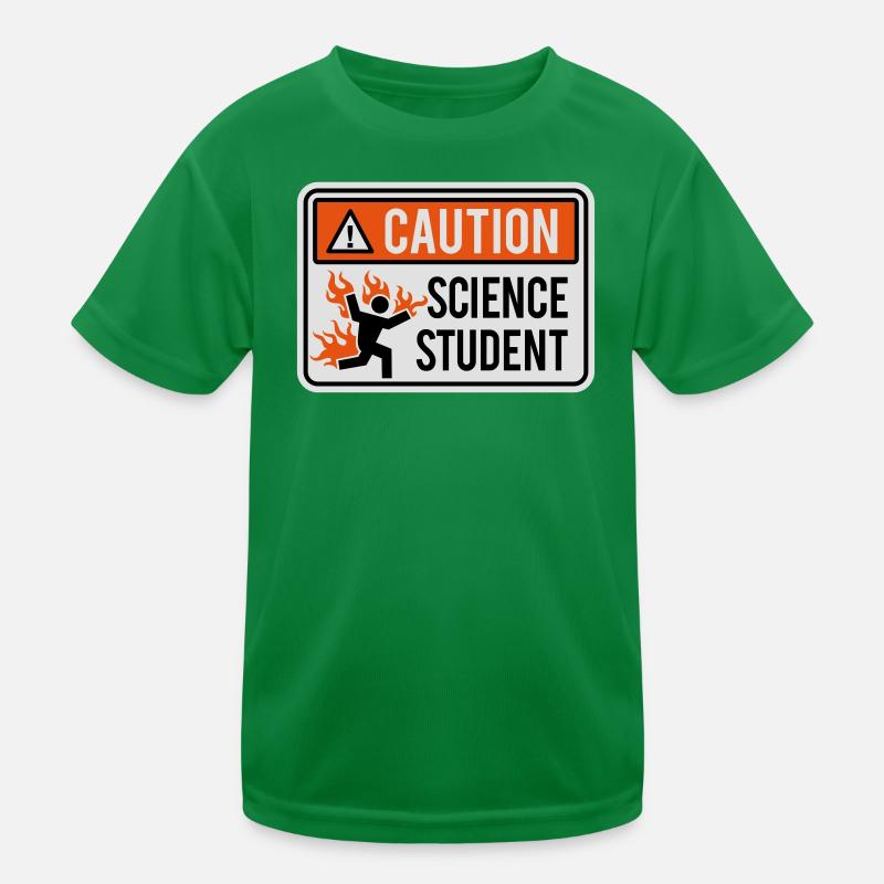 Caution science student - physics / chemistry Kids Functional T-Shirt