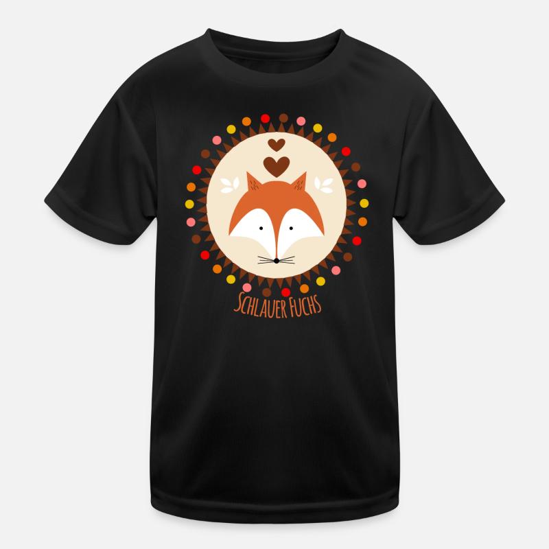 Schlauer Fuchs Kinder Funktions-T-Shirt