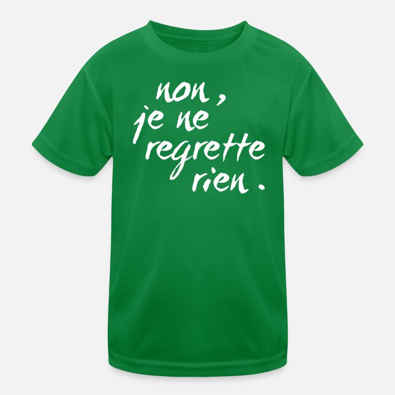 non, je ne regrette rien - blanc T-shirt sport Enfant