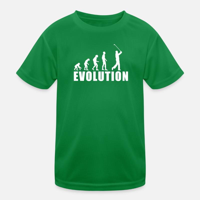 EVOLUTION GOLF Golfspieler Golfschläger Geschenk Kinder Funktions-T-Shirt