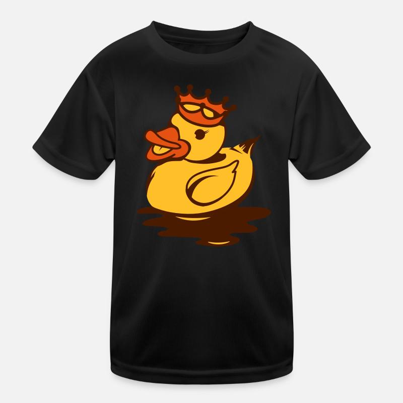 Un canard en caoutchouc avec une couronne T-shirt sport Enfant
