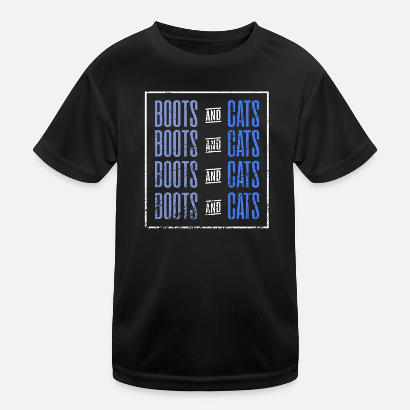 Boots and cats Kids Functional T-Shirt