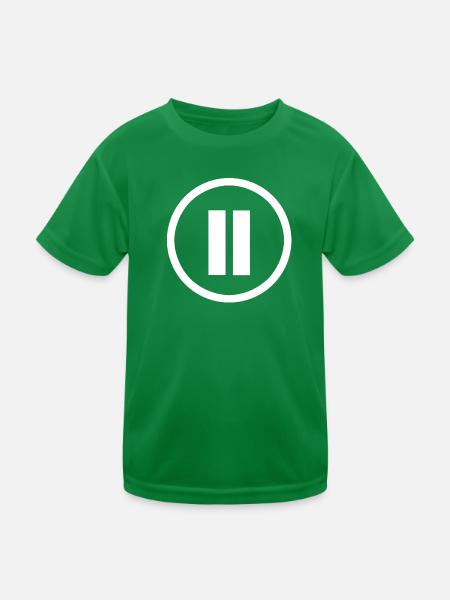 pause - Kids Functional T-Shirt - kelly green - Front