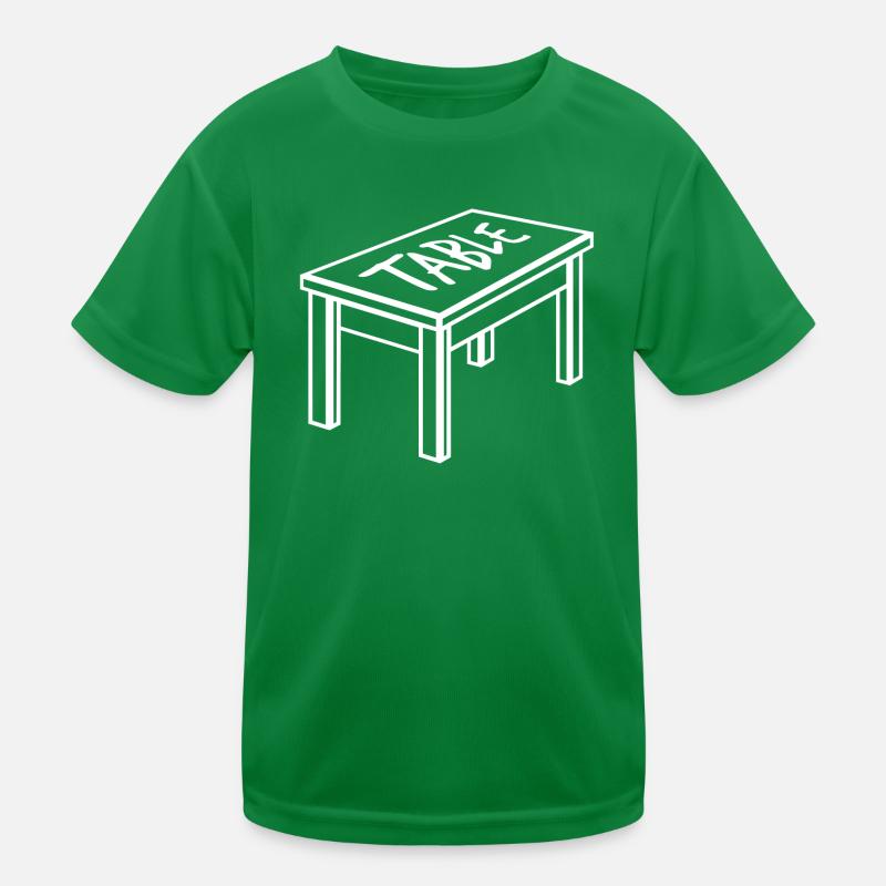 Table à manger Meubles Objet Menuisier T-shirt sport Enfant