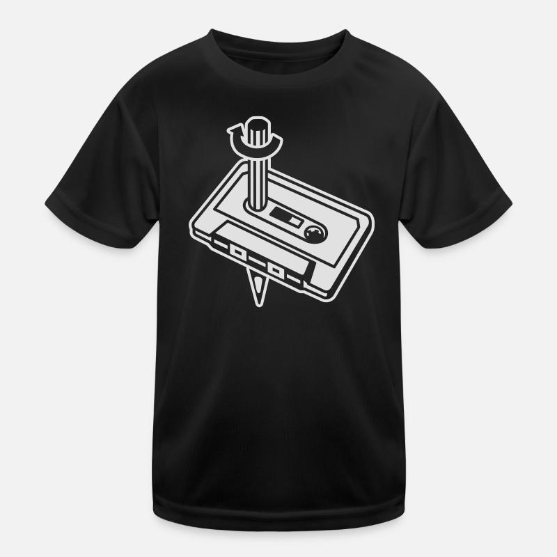 Kassette & Stift - Kids Functional T-Shirt - black