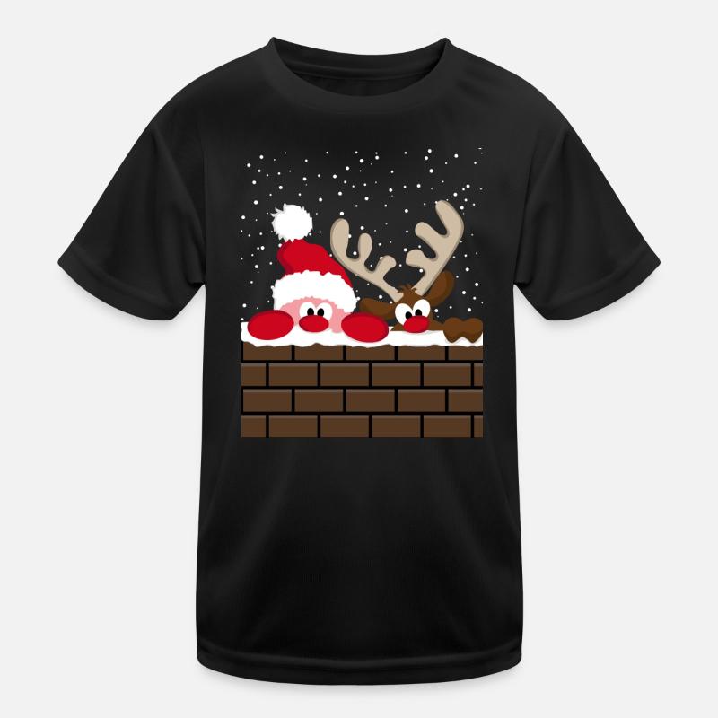 Santa & Rudolph Kids Functional T-Shirt