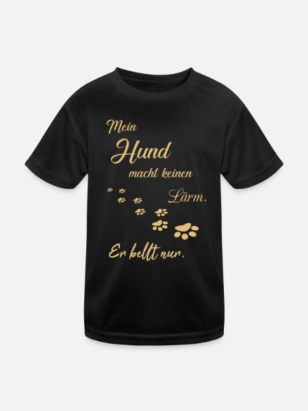 Dogs dog talk - Kids Functional T-Shirt - black