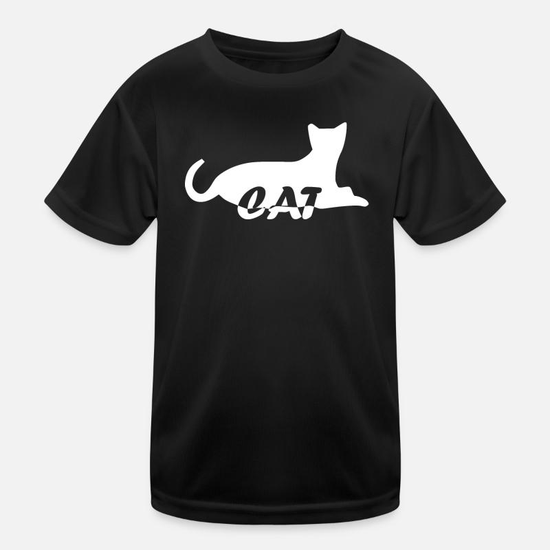 chat chat chat chat chat chatte minette chatte chatte minette - T-shirt sport Enfant - noir