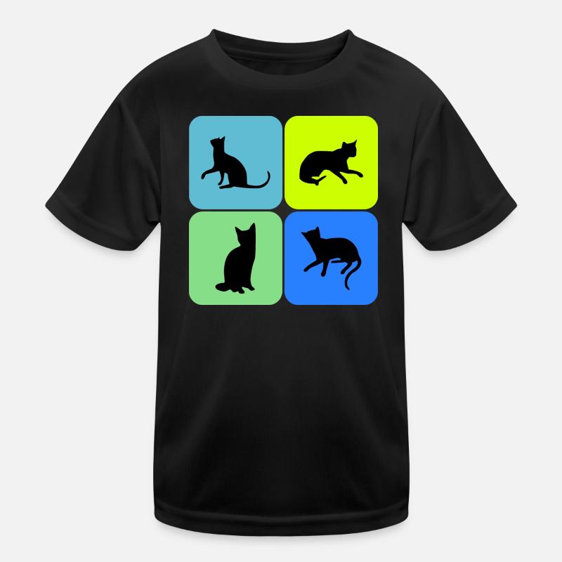 Katze Katze Katze Katze Katze Katze, Geschenk Kinder Funktions-T-Shirt