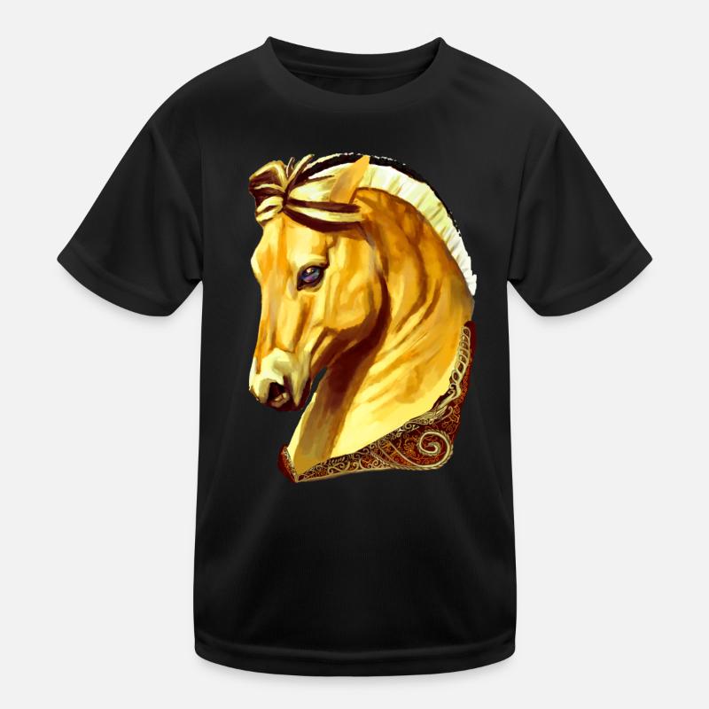cheval Fjord jaune T-shirt sport Enfant