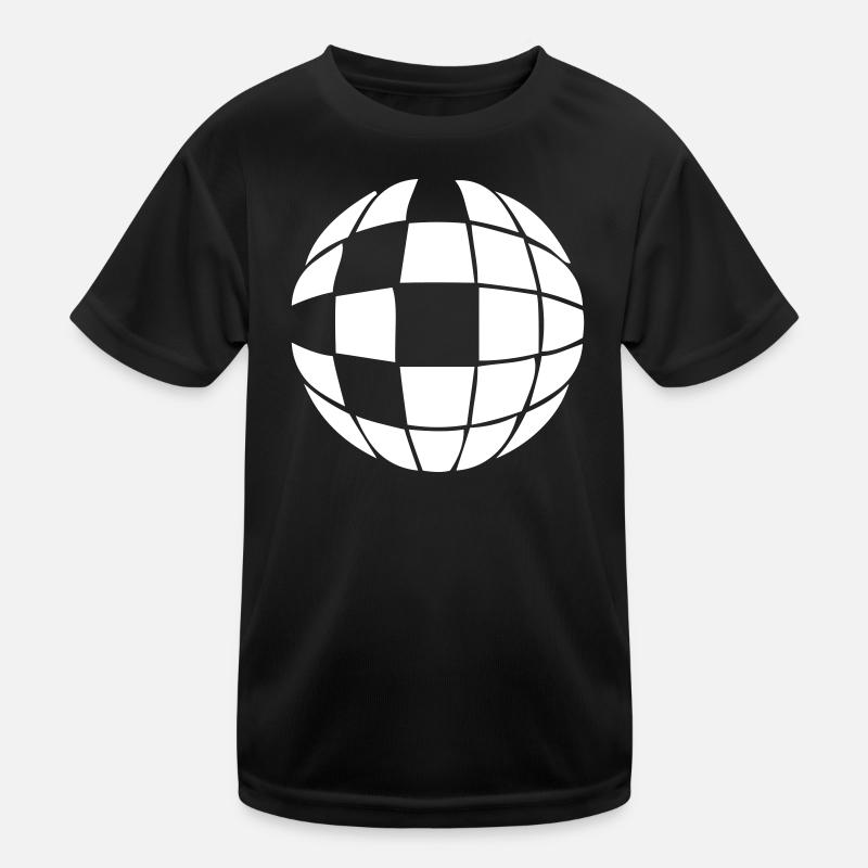 Diskokugel Disko Kugel Kinder Funktions-T-Shirt