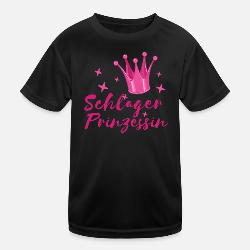 Schlager Princess Statement folk music fan Kids Functional T-Shirt