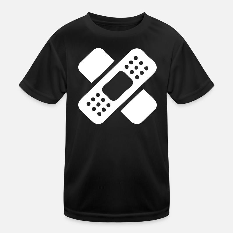 Pflaster - Kinder Funktions-T-Shirt - Schwarz
