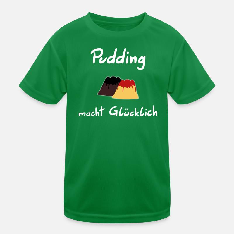 Pudding macht Gluecklich Kinder Funktions-T-Shirt