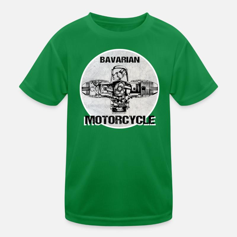 Bavarian Motorcycle Boxermotor Kinder Funktions-T-Shirt