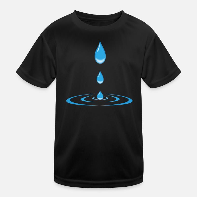 drops and waves Kids Functional T-Shirt