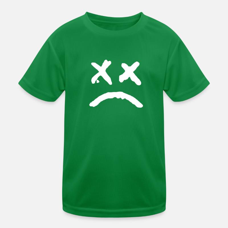 Ausdrucksstarkes Graffiti-Gesicht - x - Augen Kinder Funktions-T-Shirt