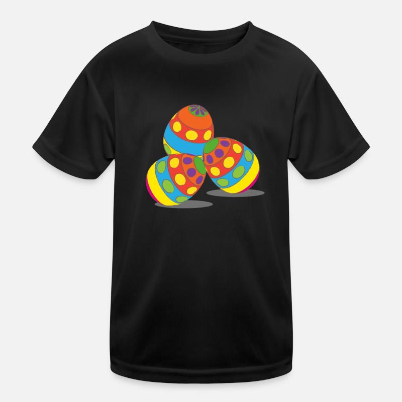 Easter eggs, easter, happy easter, happy eastern Kids Functional T-Shirt