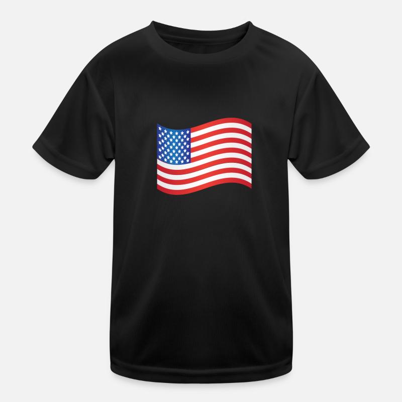 Drapeau américain T-shirt sport Enfant