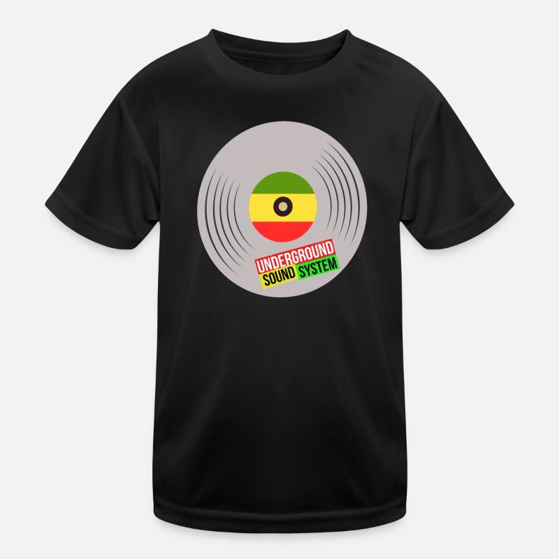 Underground Vinyl Sound System Kids Functional T-Shirt