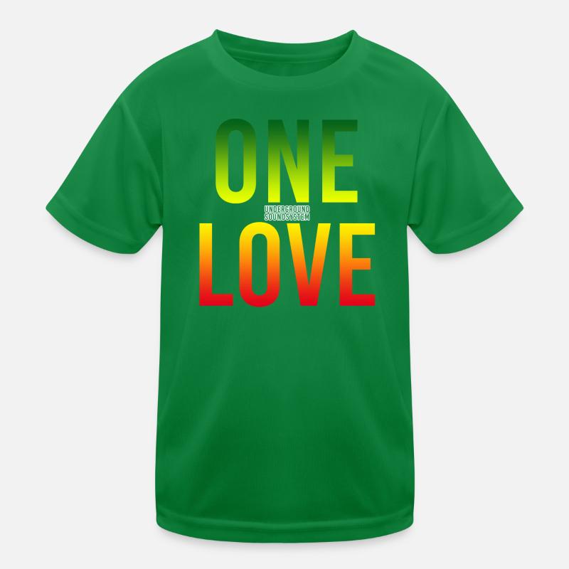 One Love Gradient: Einheit in Farbe Kinder Funktions-T-Shirt