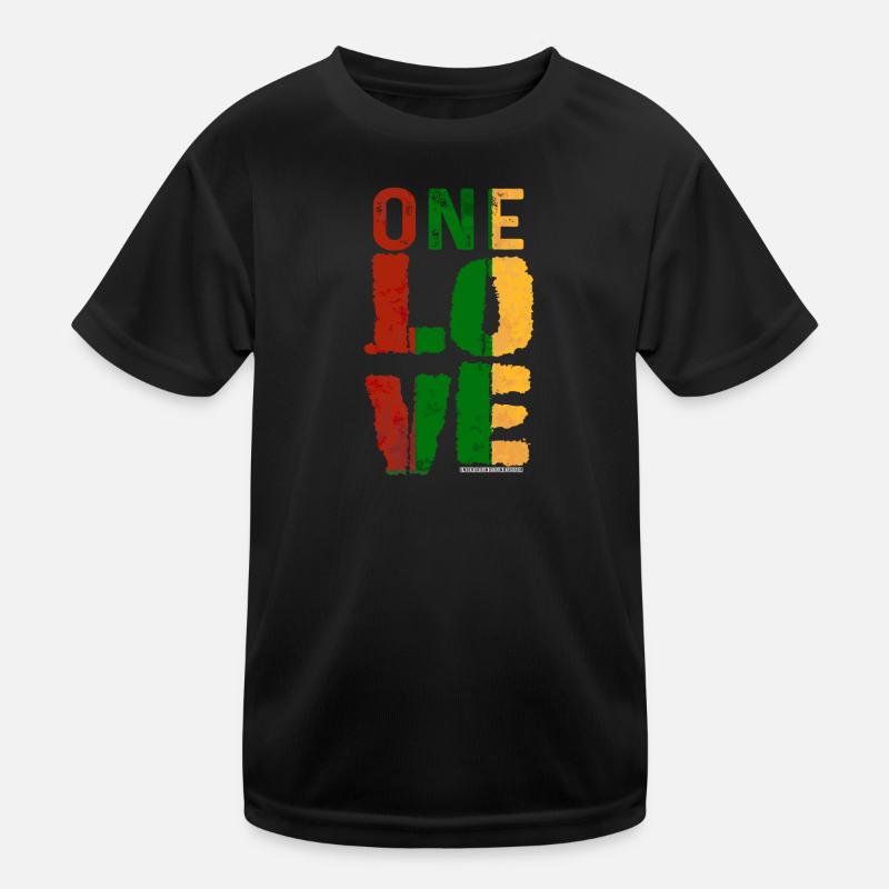 Ruban One Love Reggae T-shirt sport Enfant