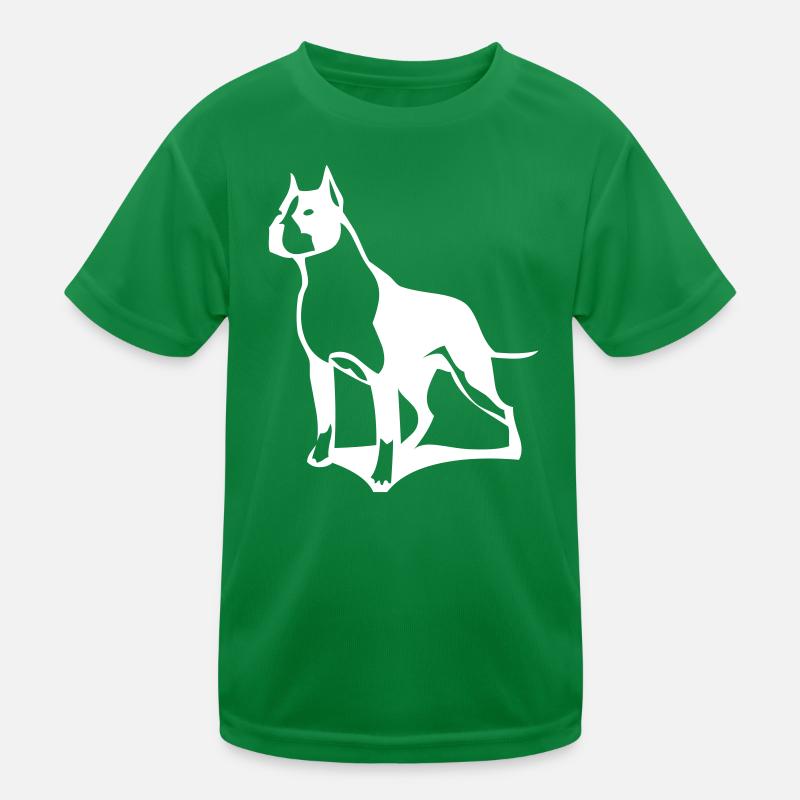 A pit bull that protects its territory Kids Functional T-Shirt