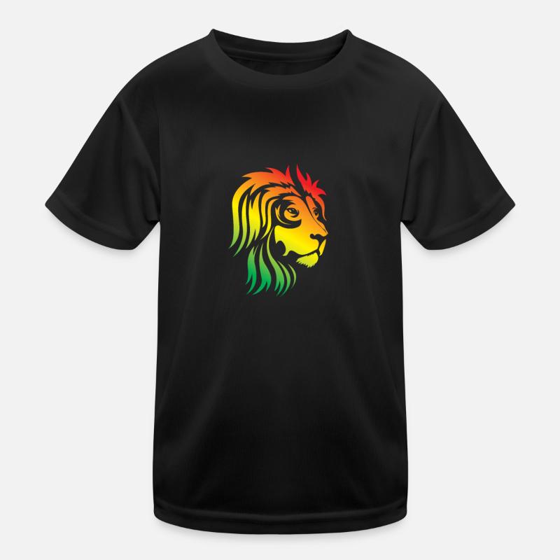 Rainbow Lion Head Kids Functional T-Shirt
