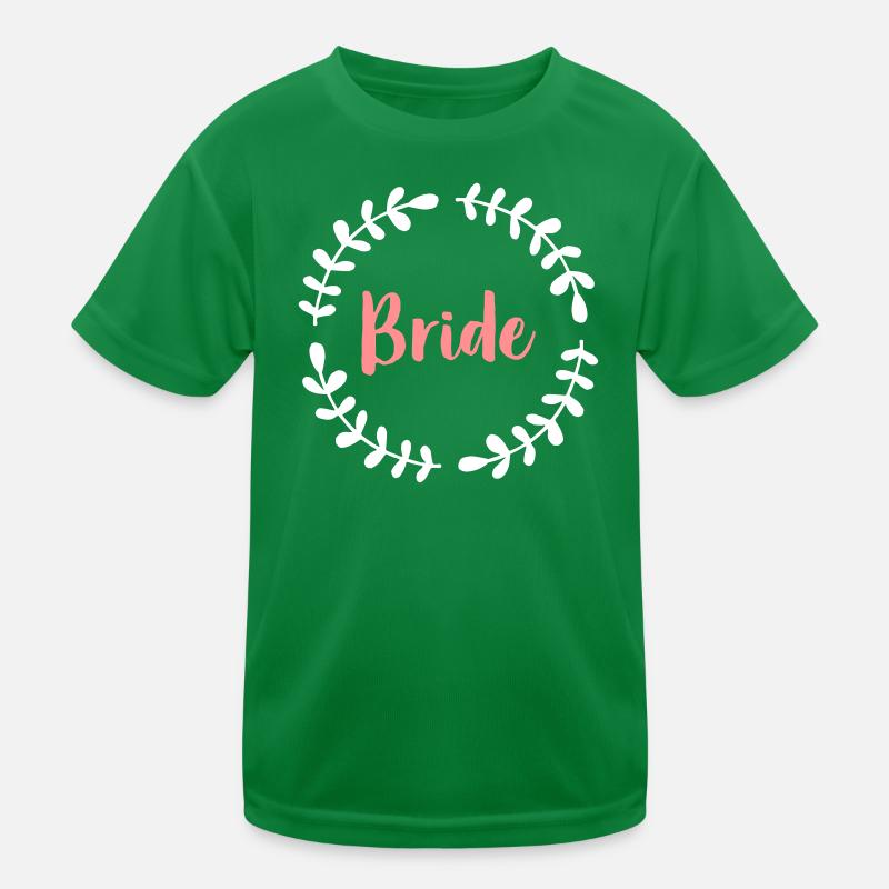Bride wreath Hen party Kids Functional T-Shirt