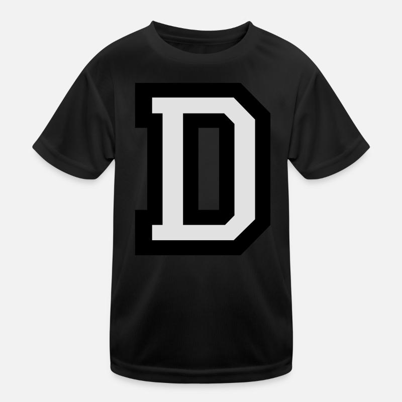 Buchstabe D Kinder Funktions-T-Shirt