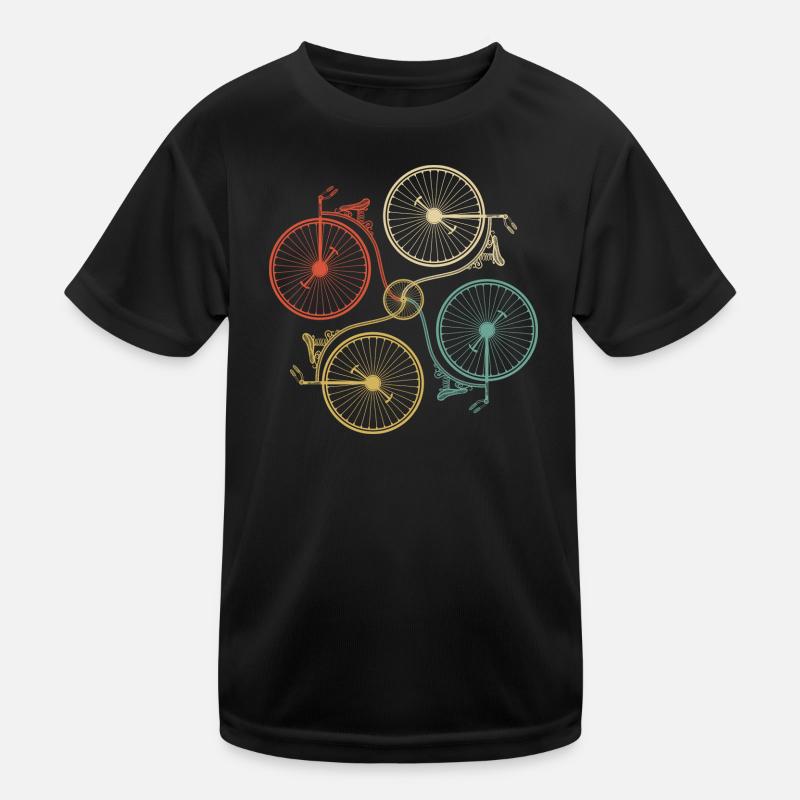 Rad-Mosaik-Gradient Kinder Funktions-T-Shirt