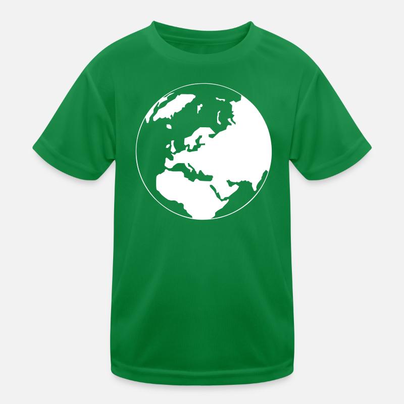 A world map Kids Functional T-Shirt