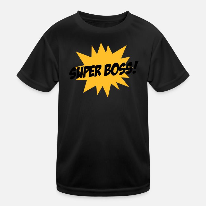 Super Boss ! - T-shirt sport Enfant - noir