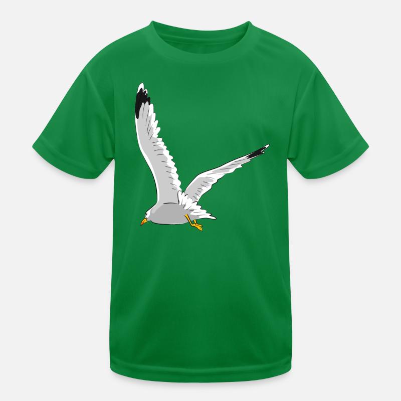 Möwe im Flug Kinder Funktions-T-Shirt