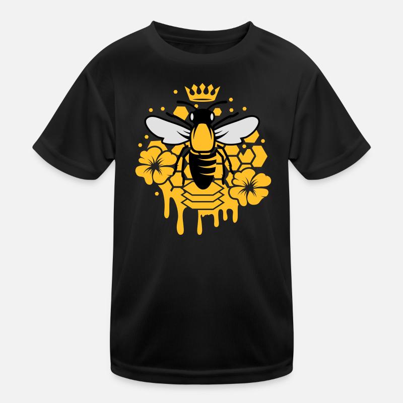 A bee with a crown Kids Functional T-Shirt