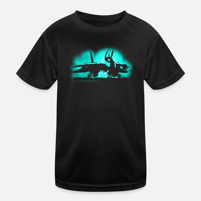 Jet Tomcat Kinder Funktions-T-Shirt