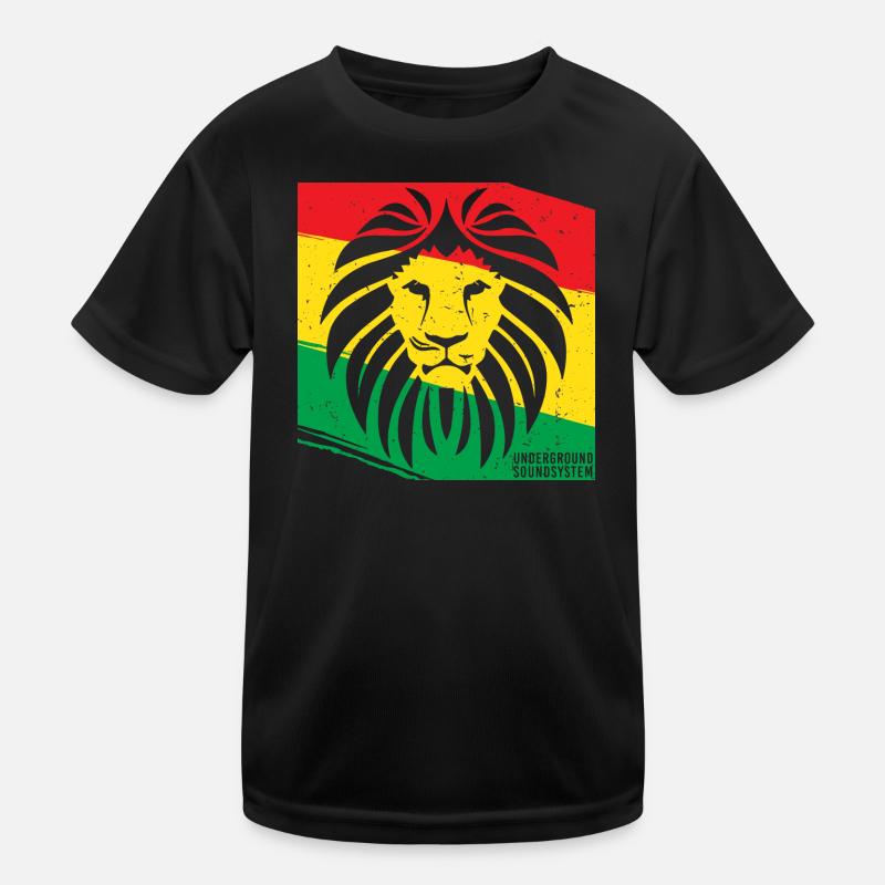Lion de style rasta T-shirt sport Enfant